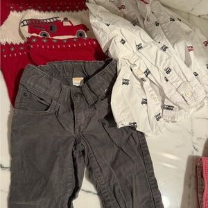 Gymboree Fire Truck Kids Matching Set